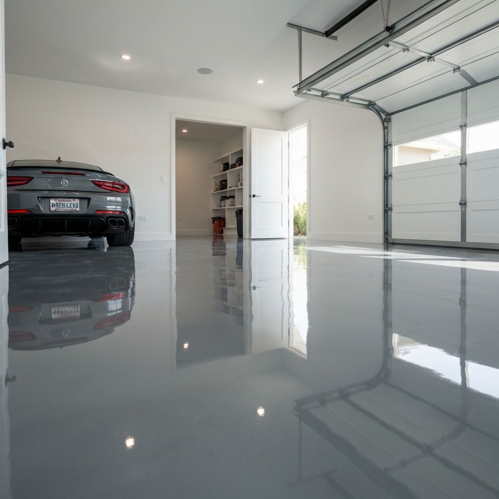 Premium epoxy flooring installation