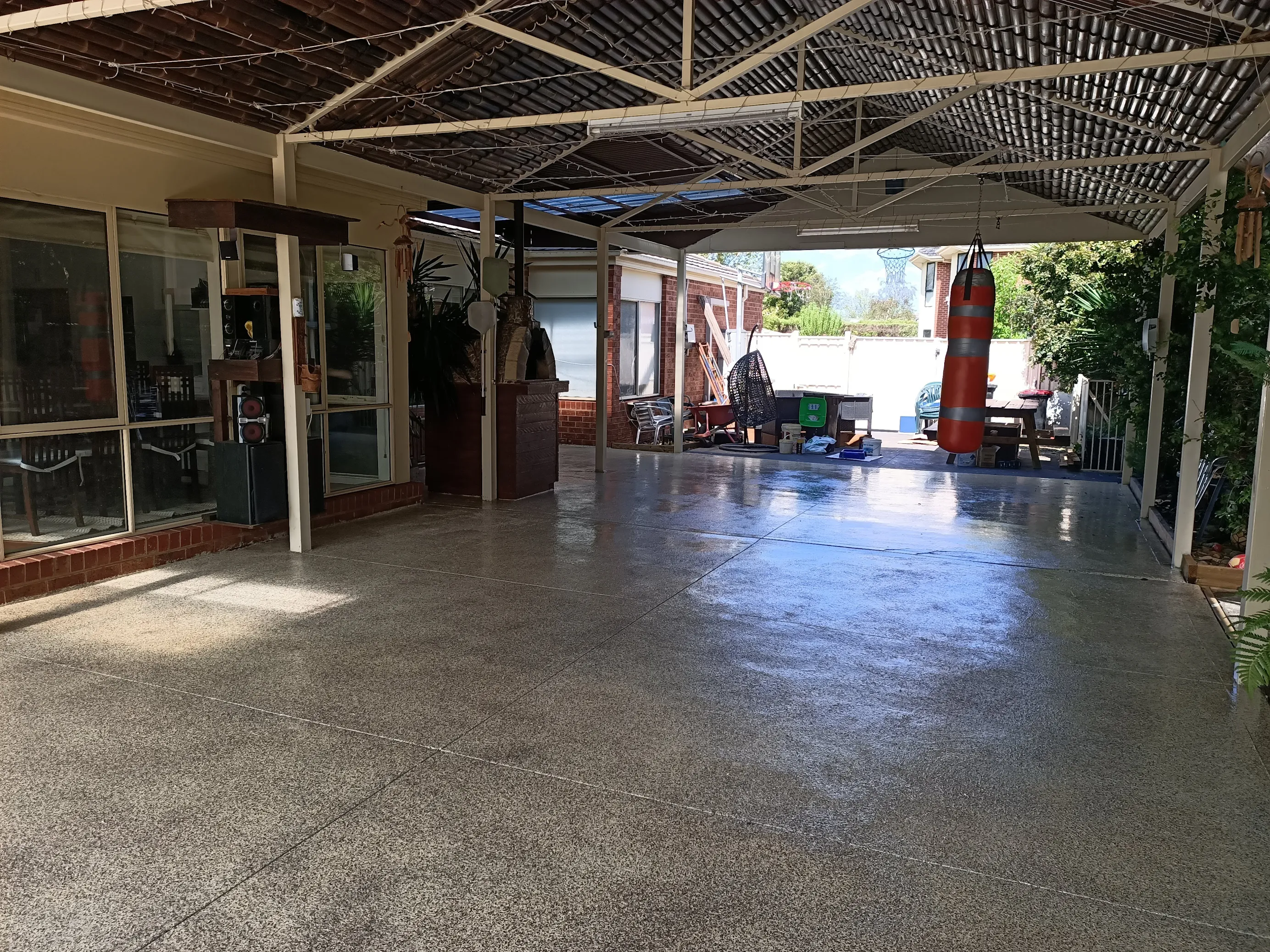 Entertaining Area — Flake Epoxy by Coating Hub